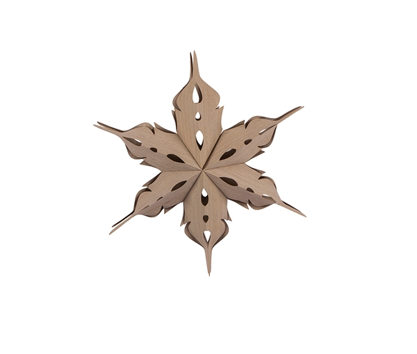 Veneer Star Ornament L