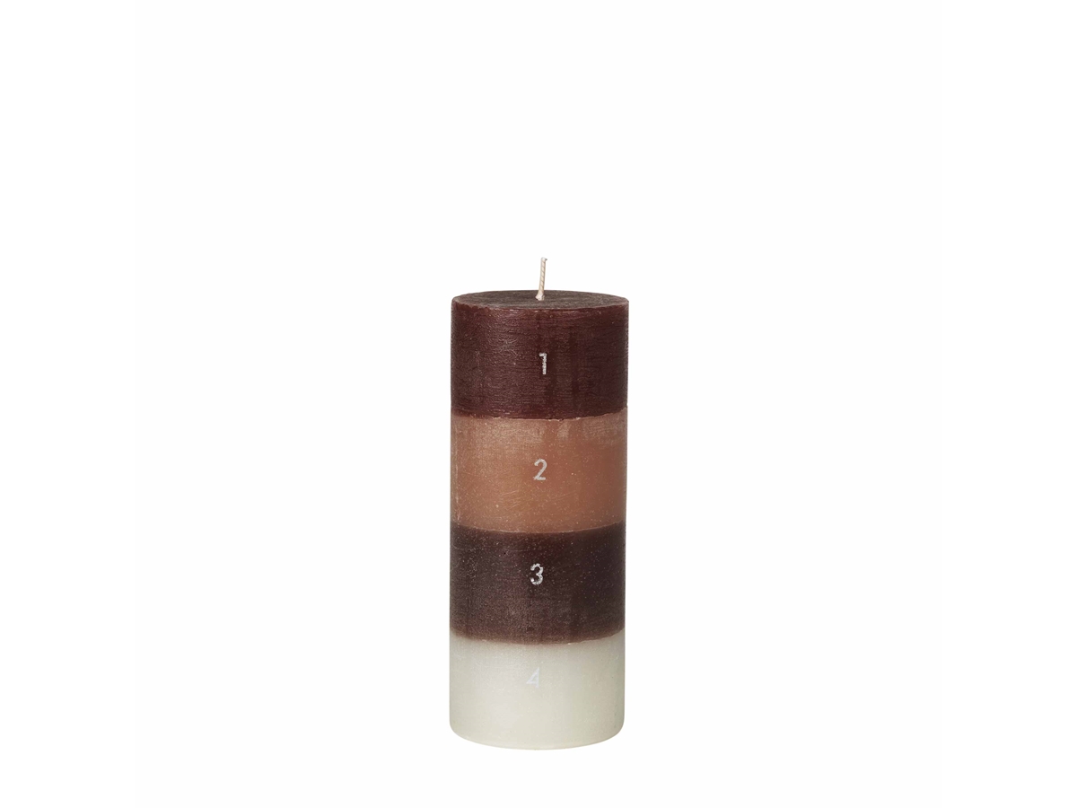 Colourblock Calendar Candle