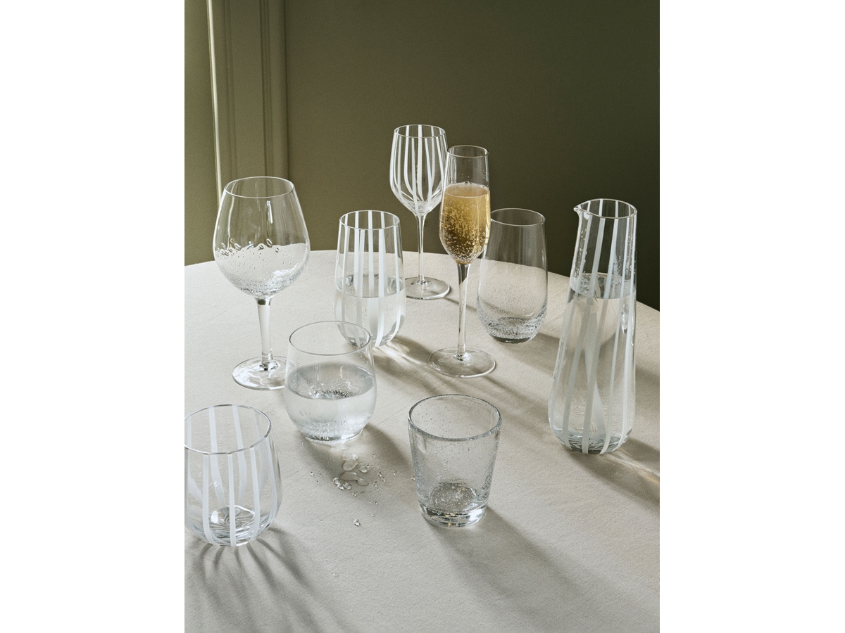 Stripe White Wine Glass