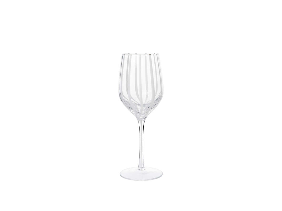 Stripe White Wine Glass