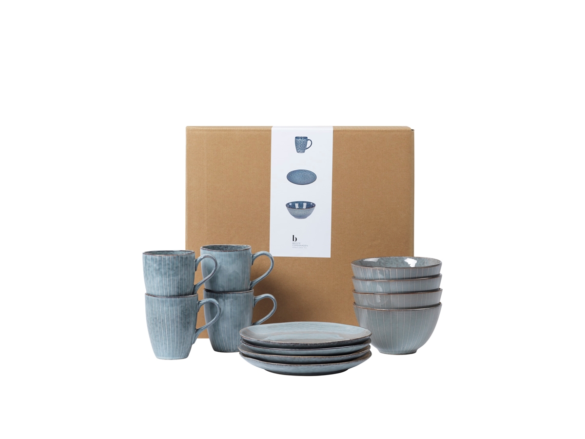 Nordic Sea Set de vaisselle pour quatre