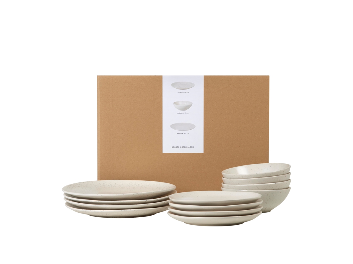 Nordic Vanilla Set de vaisselle pour quatre