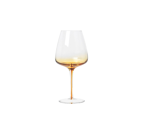 Amber Red wine glass