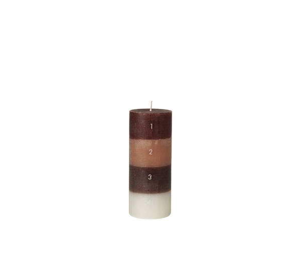 Colourblock Calendar Candle